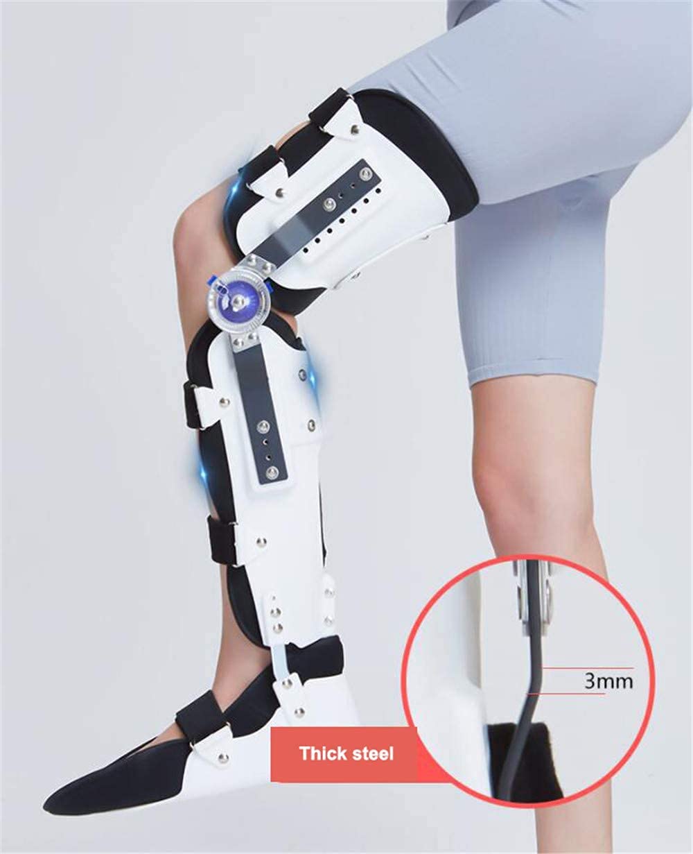 Soporte ajustable para la articulación del tobillo de la pierna, rodillera con bisagras Rom, para lesiones deportivas/de ligamento/acl, fractura, recuperación posoperatoria, protección de menisco pa