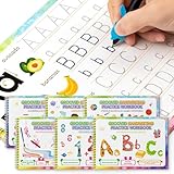 QianShouYan Magic Grooved Writing Practice Books, Grooved Handwriting Practice for Kids 3+,...
