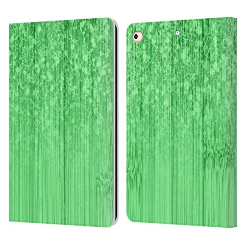 Étui portefeuille cuir iPad 9.7 pour transporter cartes et tablette en Vert Bamboo