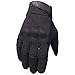 AXBXCX Tactical Gloves for Men Breathable Flexible Touch Screen Full Finger Gloves for Airsoft Paintball Motorcycle Cycling Camping Black L