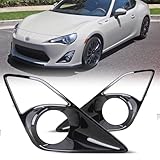 AUTOWIKI OEM Series Driving Fog Lights Covers for 2013 2014 2015 2016 Scion FR-S & for Toyota 86 Driving Fog Lights Black Bezel Kit for 13-16 Scion FR-S & Toyota 86, Left and Right Side