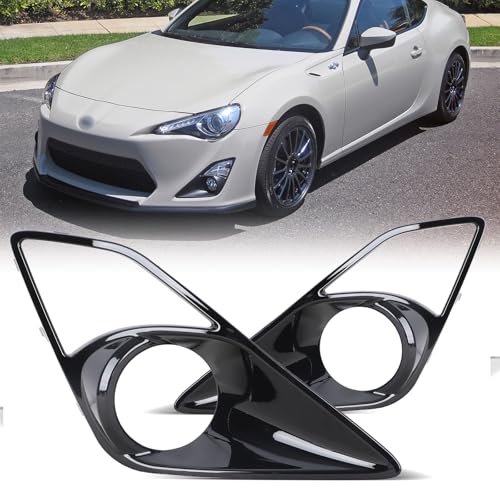AUTOWIKI OEM Series Driving Fog Lights Covers for 2013 2014 2015 2016 Scion FR-S & for Toyota 86 Driving Fog Lights Black Bezel Kit for 13-16 Scion FR-S & Toyota 86, Left and Right Side