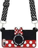 MC Fashion iPhone 7 Plus Case, Cute 3D Minnie Mouse Polka Dots Camera Case for Teens Girls Women,...