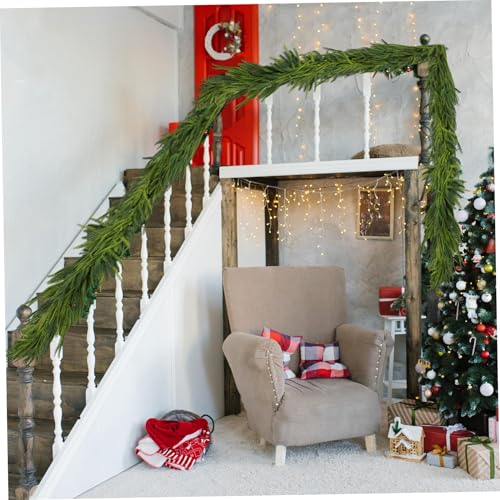 Guirlande de pin Norfolk sans perte d'aiguilles pour Noël, x2 - 6