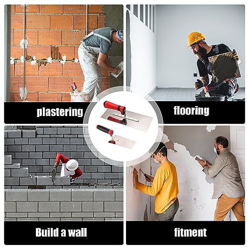 Aicharynic Set di 2 spatole da muratore in acciaio...