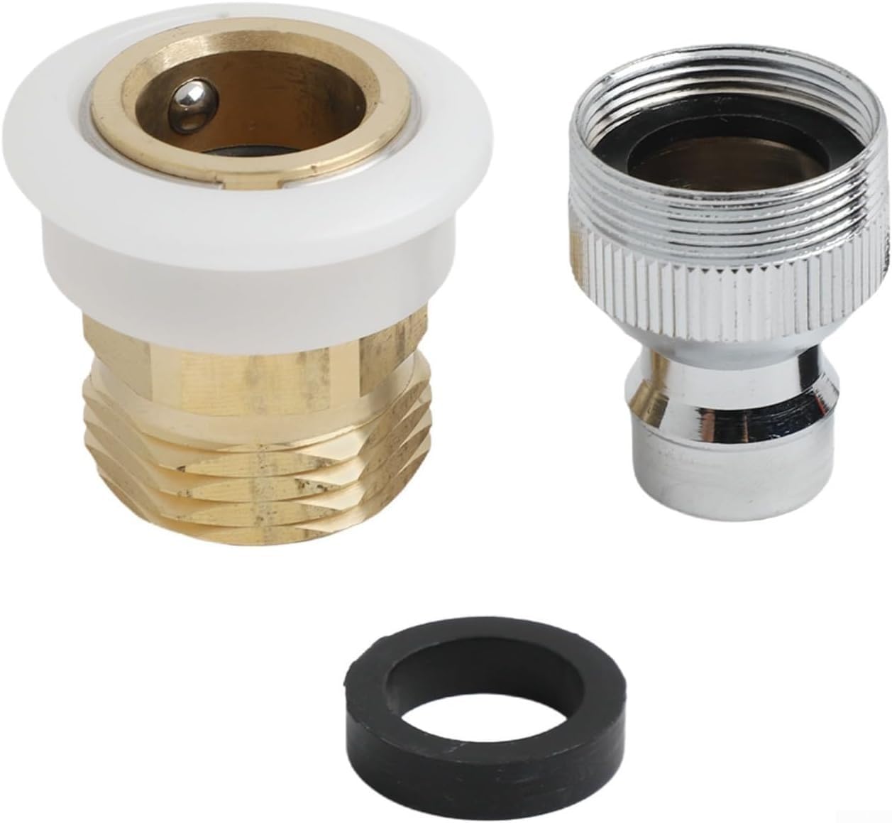 Adattatore per Elettrodomestici Portatili Adattatore per Elettrodomestici(Long) | Finitura ottone lucido, anti-ruggine, , installazione rapida, compatibile per tubi flessibili