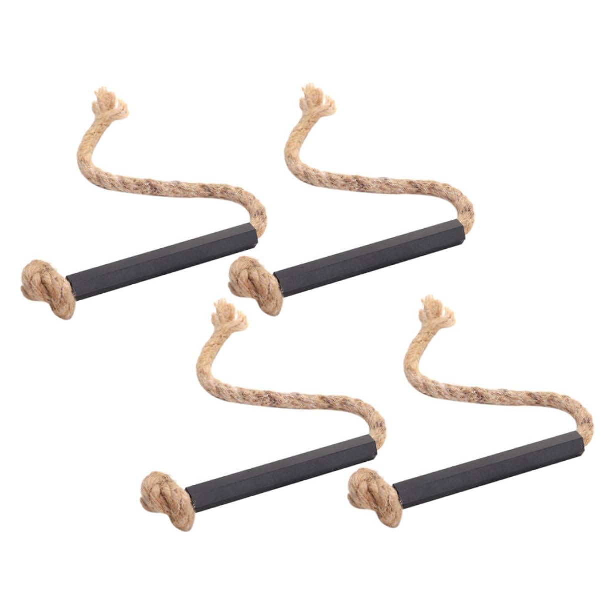 Abaodam 4pcs Outdoor Fire Rope Emergency Fire Starter for Camping Portable Essential Survival Gear Bbqs and Emergency Situations