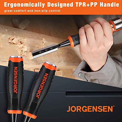 Juego de cinceles de madera JORGENSEN de 5 piezas con bolsa 4
