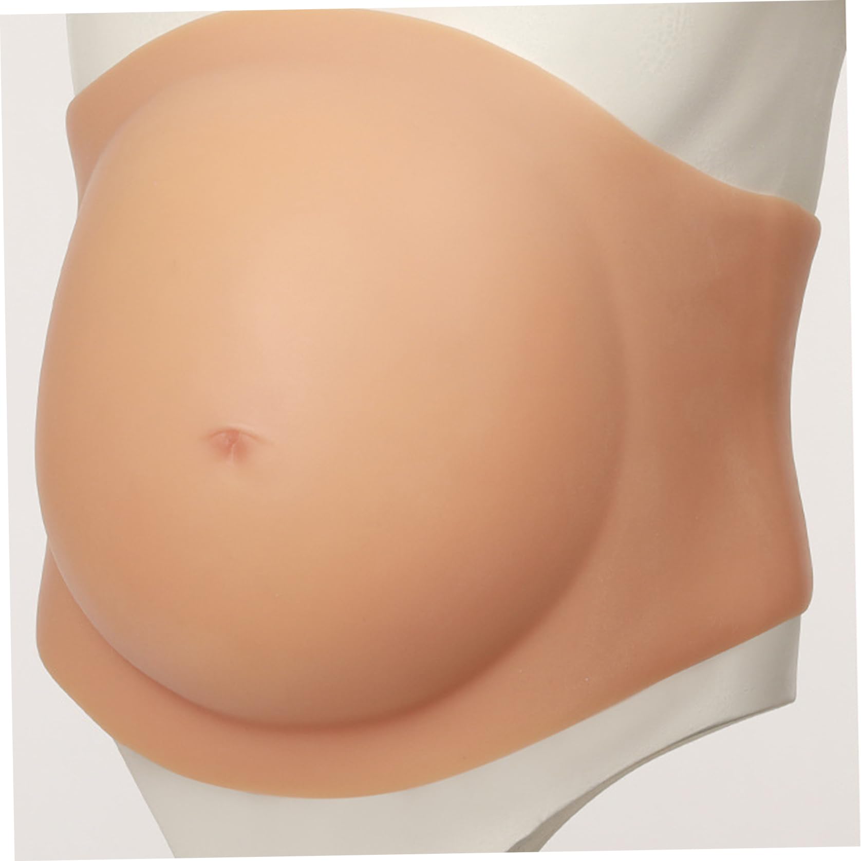 Vientre de Embarazada Realista, Vientre de Embarazo de Silicona para Disfraces y Accesorios para Fotos Vientres Falsos Ajustables con Sensación Suave Similar a la Piel