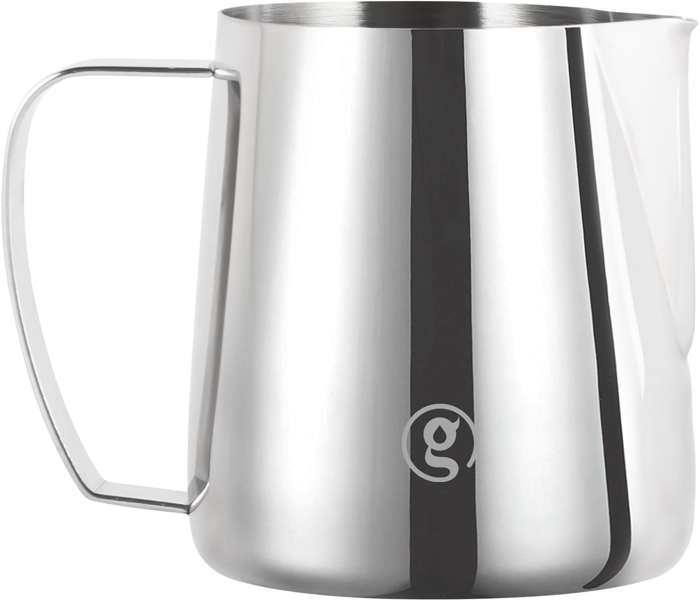 450ml Stainless Steel Milk Frothing Pitcher -15.2oz Professional Coffee Steaming Jug for Lattes, Cappuccinos & Espresso, Heat-Resistant Handle, Easy Pour Spout, Durable & Easy to Clean