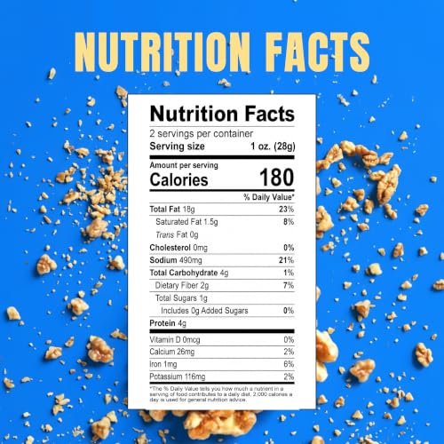 Image of Brothers Nuts Garlic Salty USDA Organic Sprouted Walnuts, 2 oz (2 Pack)