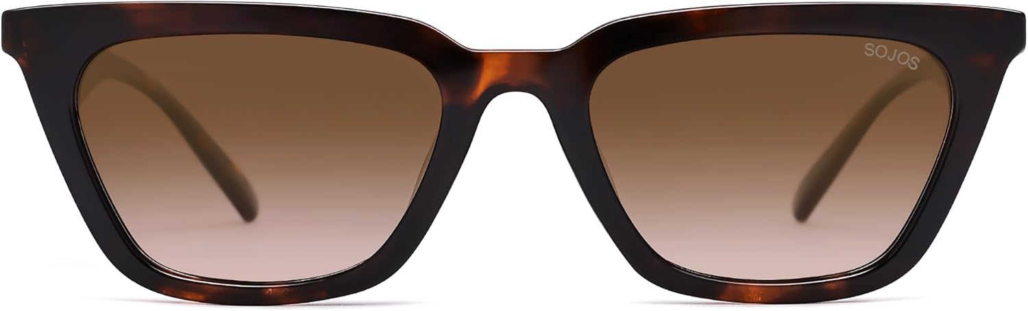 SOJOS Polarized Narrow Square Cateye Sunglasses for Women Retro Trendy Driving Glasses SJ2169 - Image 2