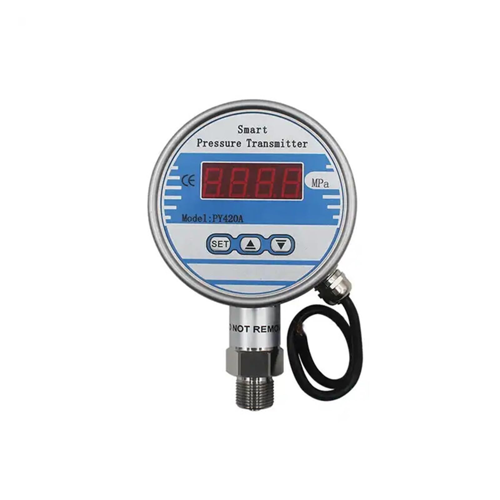 Manometro, Tipo radiale Acqua Olio Aria Uscita 4-20mA Manometro differenziale digitale wireless Manometro 0-100Mpa Controllo digitale della pressione(G1-4,Customization)