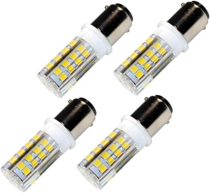 HQRP 4-Pack Sewing Machine LED Light Bulb for Kenmore (Sears) 385.11101 385.12102 385.12514 385.12714 385.15510; Kenmore 117.959 158.104 158.141 158.161 158.331