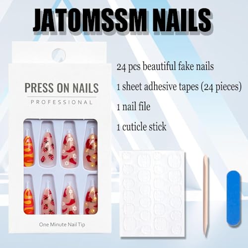 Medium Press on Nails Almond - Irregular Stripe Lattice Design