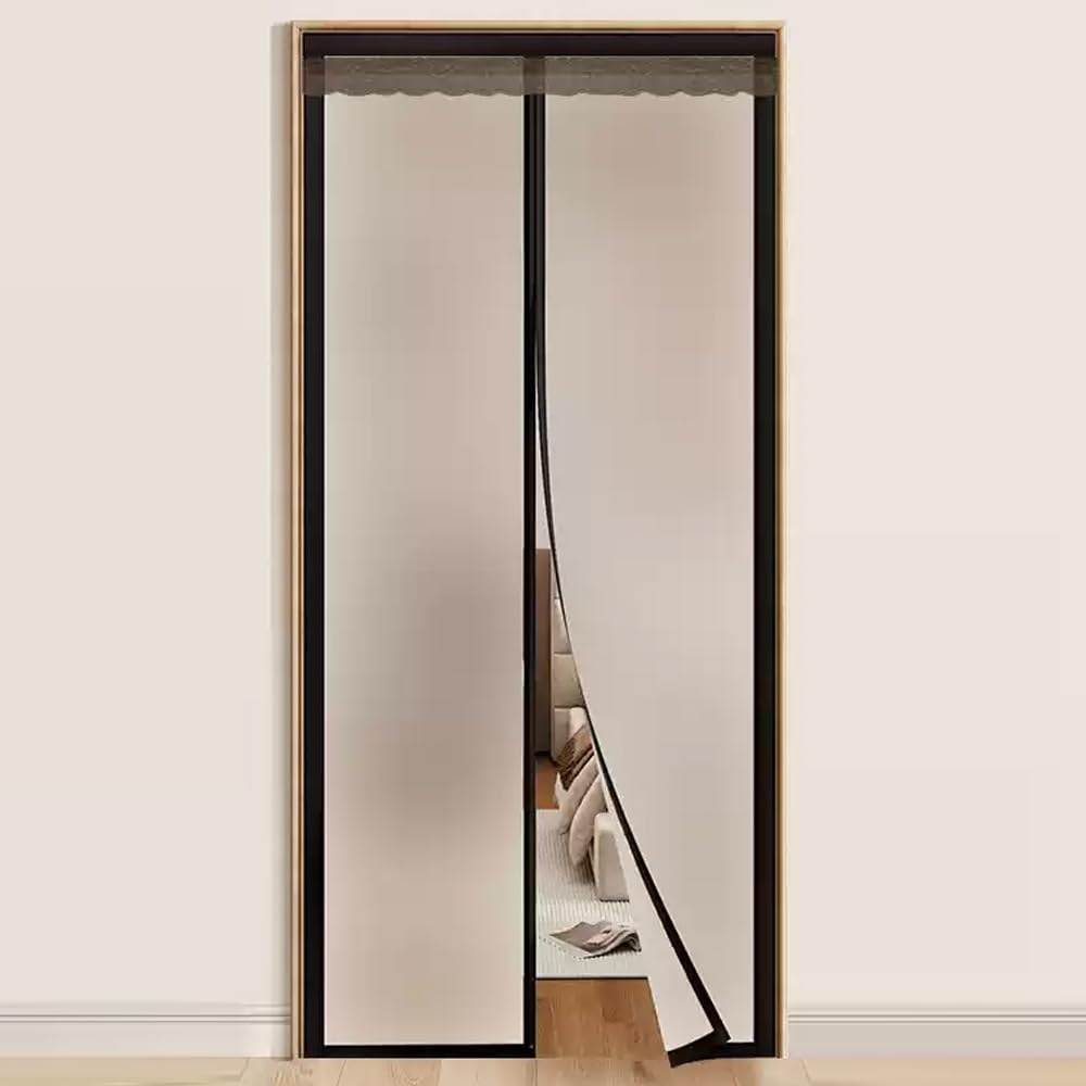 Rideau de porte à isolation thermique auto-obturant doux et opaque