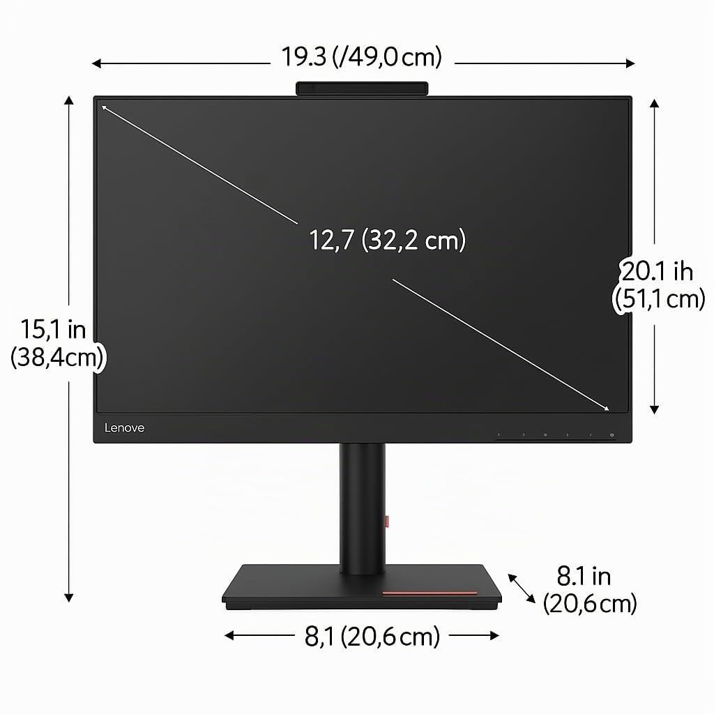 Lenovo ThinkCentre All-in-One PC 22" Touchscreen | Intel Core i5-8500t | 16GB RAM | 512GB SSD NVMe | Windows 11 Pro | Wifi 6 | Office 2021 | PC de escritorio reacondicionado - Listo para usar