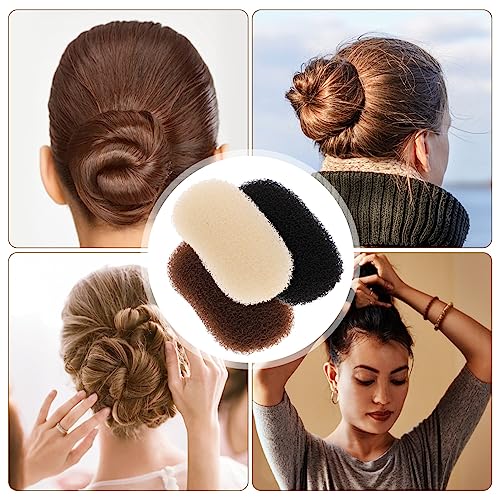 Minkissy 3Pcs Hair Base Sponge Invisible Hair Clip Volume Bump Inserts Bump Up Volume Puff Hair Cushion Hair Styling Tool Hair Accessories For Women Girls Random Style #TOP2