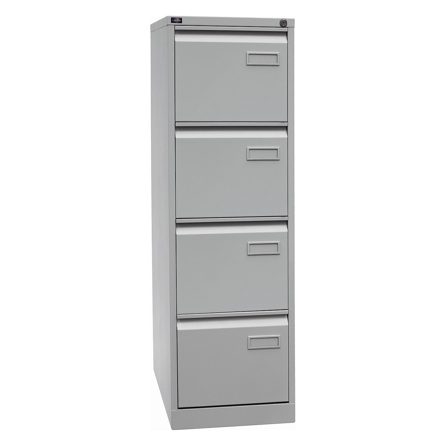 BISLEY | Hängeregistraturschrank Light | 1-bahnig | 4 Schübe | DIN A4 | lichtGrau