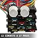 Mophorn Standalone Wiring Harness, Universal Hot Rod Wiring Harness, Extra Long Wiring Harness Kit with 17 Fuse Blocks and 12 Circuits, Professional Wiring Harness for Hot Rod/ Street Rod XL Wires