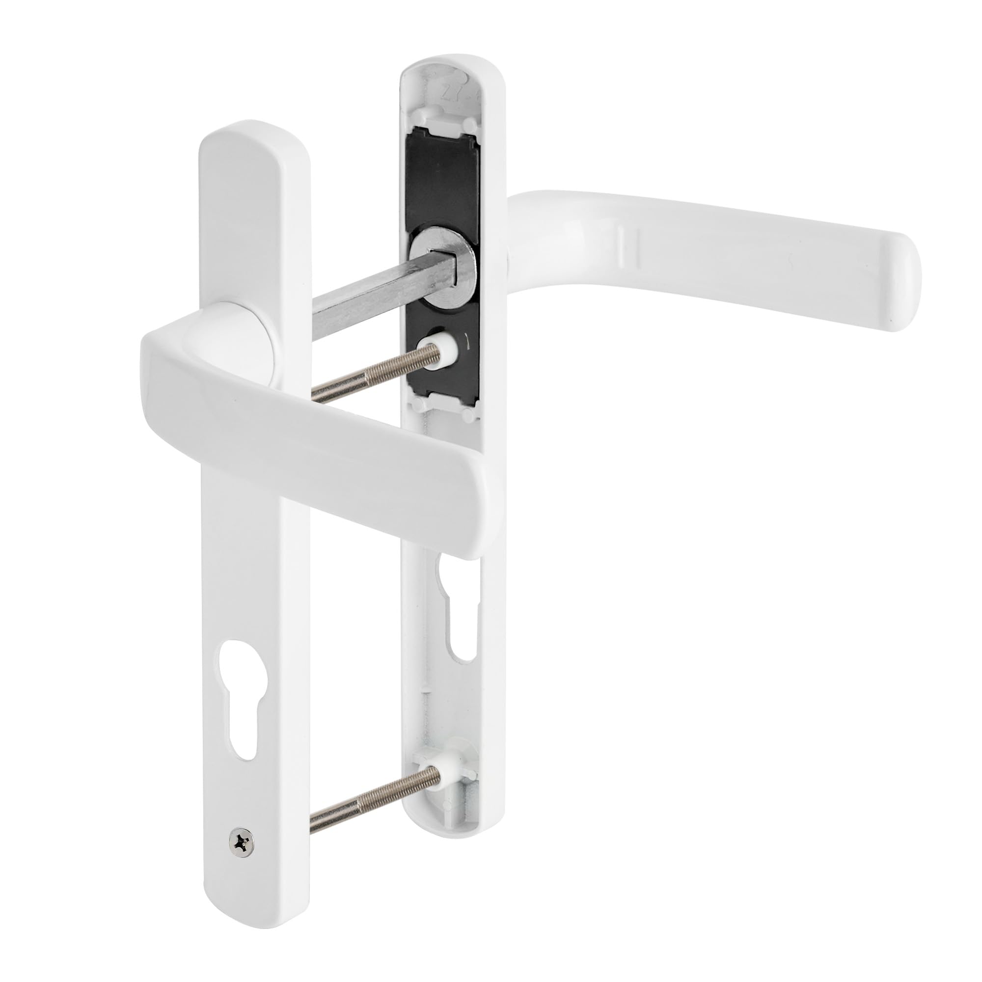 Aramanara UPVC Door Handles Set, Lever 85 mm PZ (Centres), 115 mm Screw to Screw