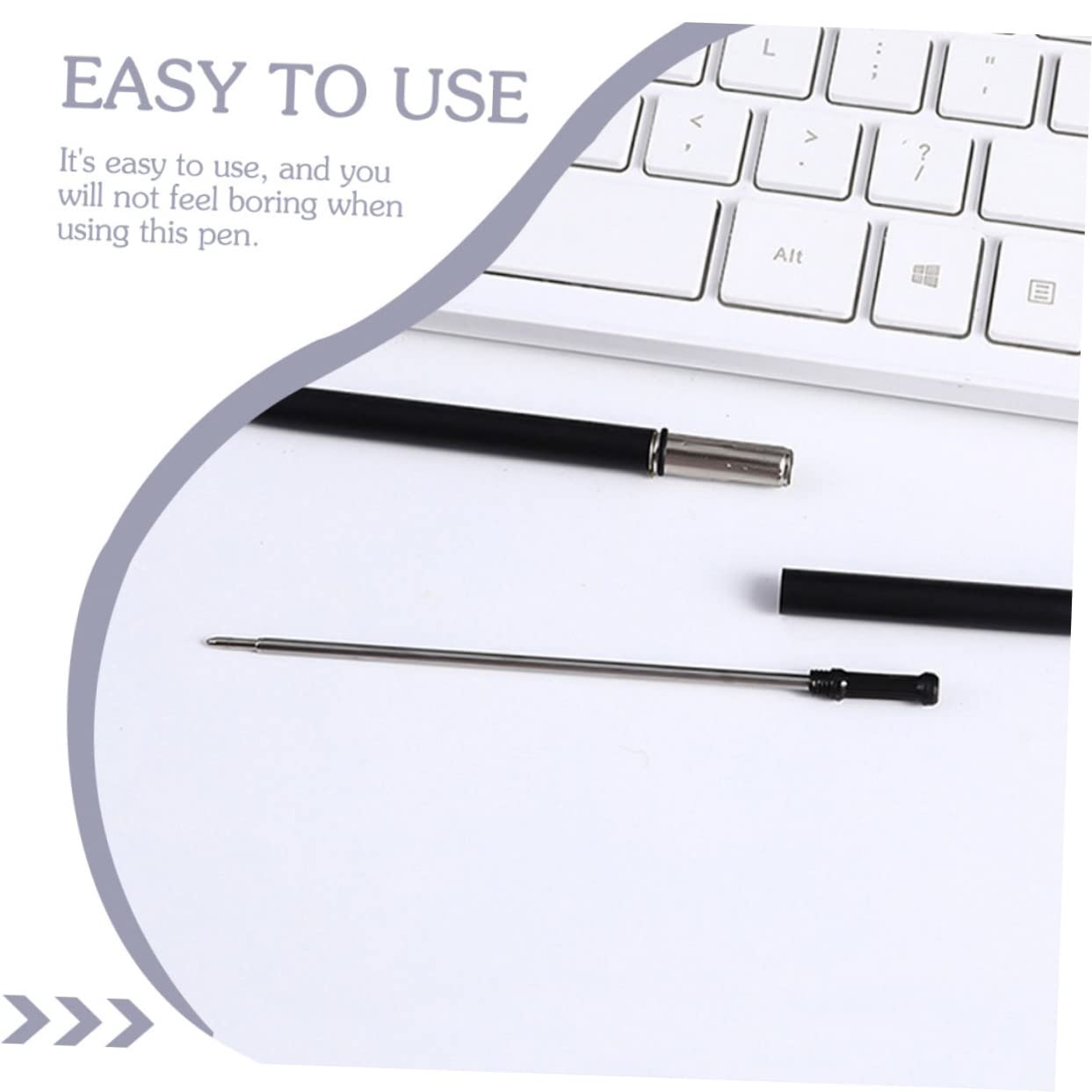 Lurrose Lot De 4 Stylos À Bille De Noël Multifonctions À Écriture Fluide Pour Étudiants Avec Poignée Ergonomique 8 Pièces X 4