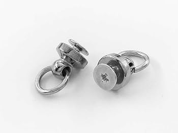 Amazon.co.jp: トチカン ネジ式 丸カン 付き シルバー 30組