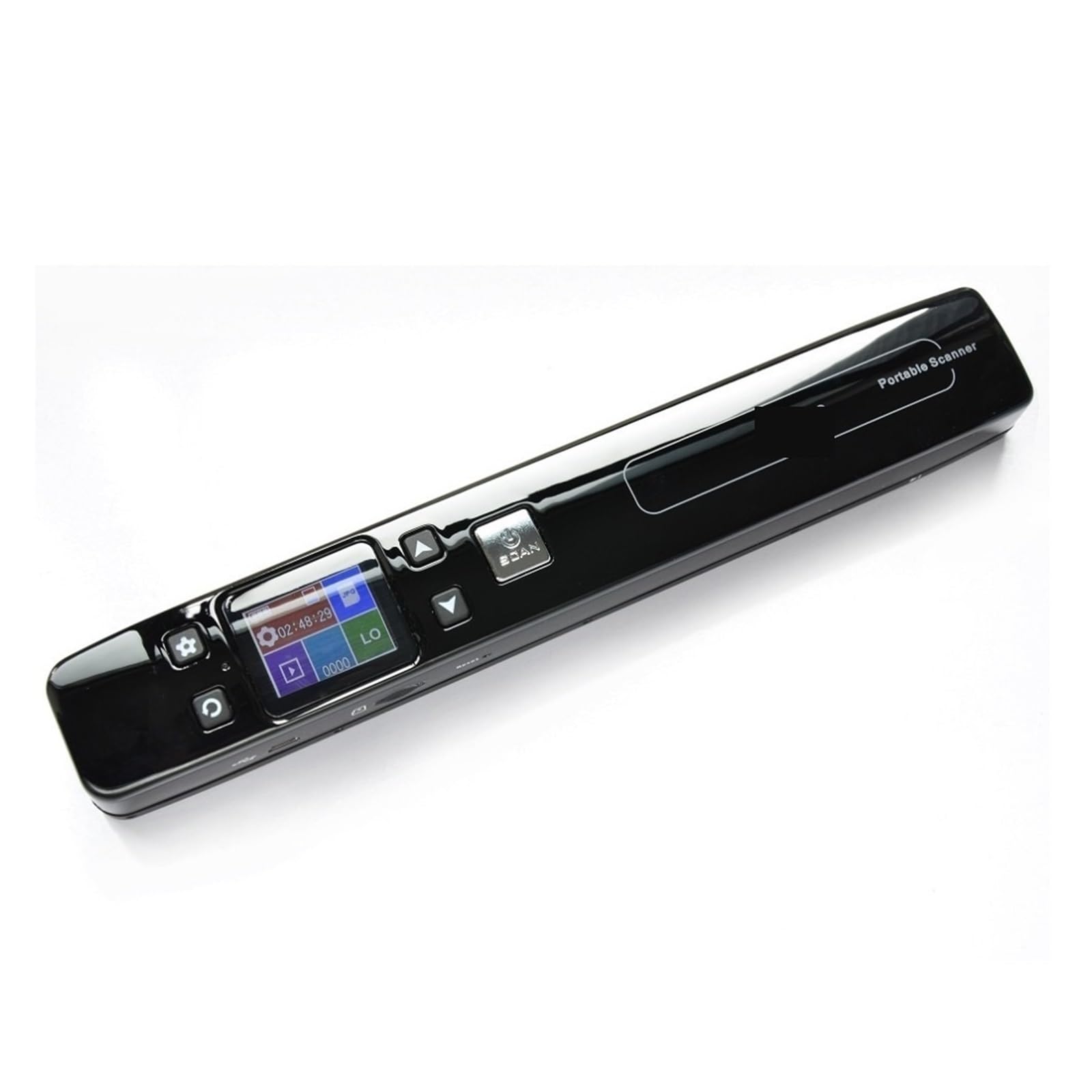 Szybka kamera dokumentowa, Mini skaner dokumentów i obrazów 1050 DPI Rozmiar A4 JPG/PDF mrówczan szybki wyświetlacz LCD do potwierdzeń biznesowych Zdjęcie(Black USB)