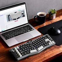 RK ROYAL KLUDGE A72 Alice ergonomisch kabellos mechanische Tastatur, QWERTY – Ansicht 9
