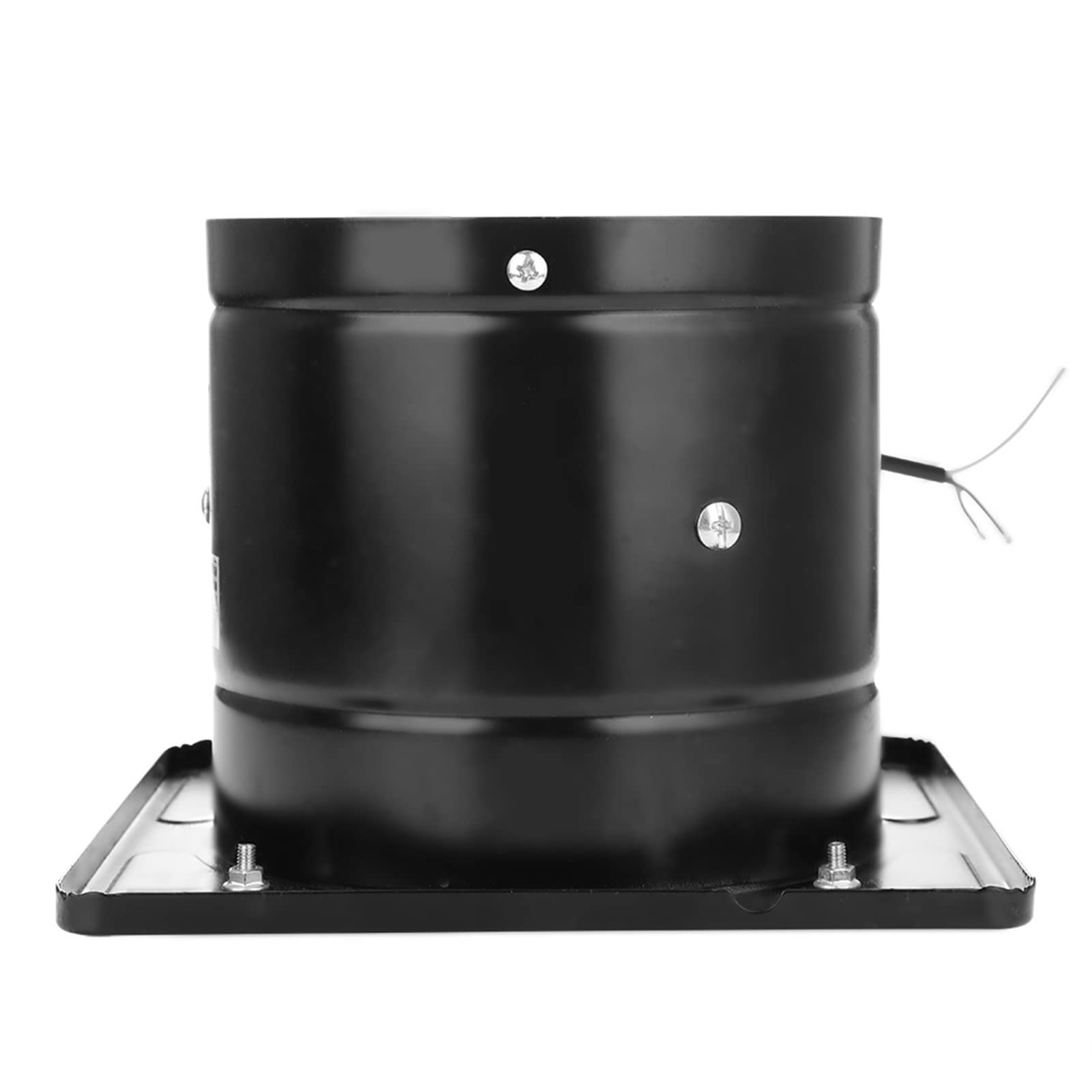 Ventilador de escape montado en la pared 190 mm 40 W 220 V Bajo nivel de ruido Súper silencioso Hogar Baño Cocina Ventilación Garaje Ventilación de aire Ventila Extractor axial de flujo(Negro)