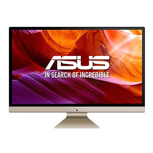 ASUS Vivo AiO V272UAK-BA052D - Sobremesa todo en uno de 27" FullHD (Intel Core i5-8265U, 16 GB RAM, 256 GB SSD, 1 TB HDD, Intel UHD Graphics 620, Endless OS) Negro y Dorado - Teclado QWERTY español