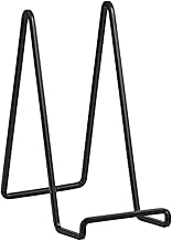 Plate Holder Easel Display Stand - 8 inch Metal Plate Stands for Display - Tabletop Picture Stand - Black Iron Easels for Display Pictures | Photo Frames | Book | Decorative Plates | Plaque - 2 Pack