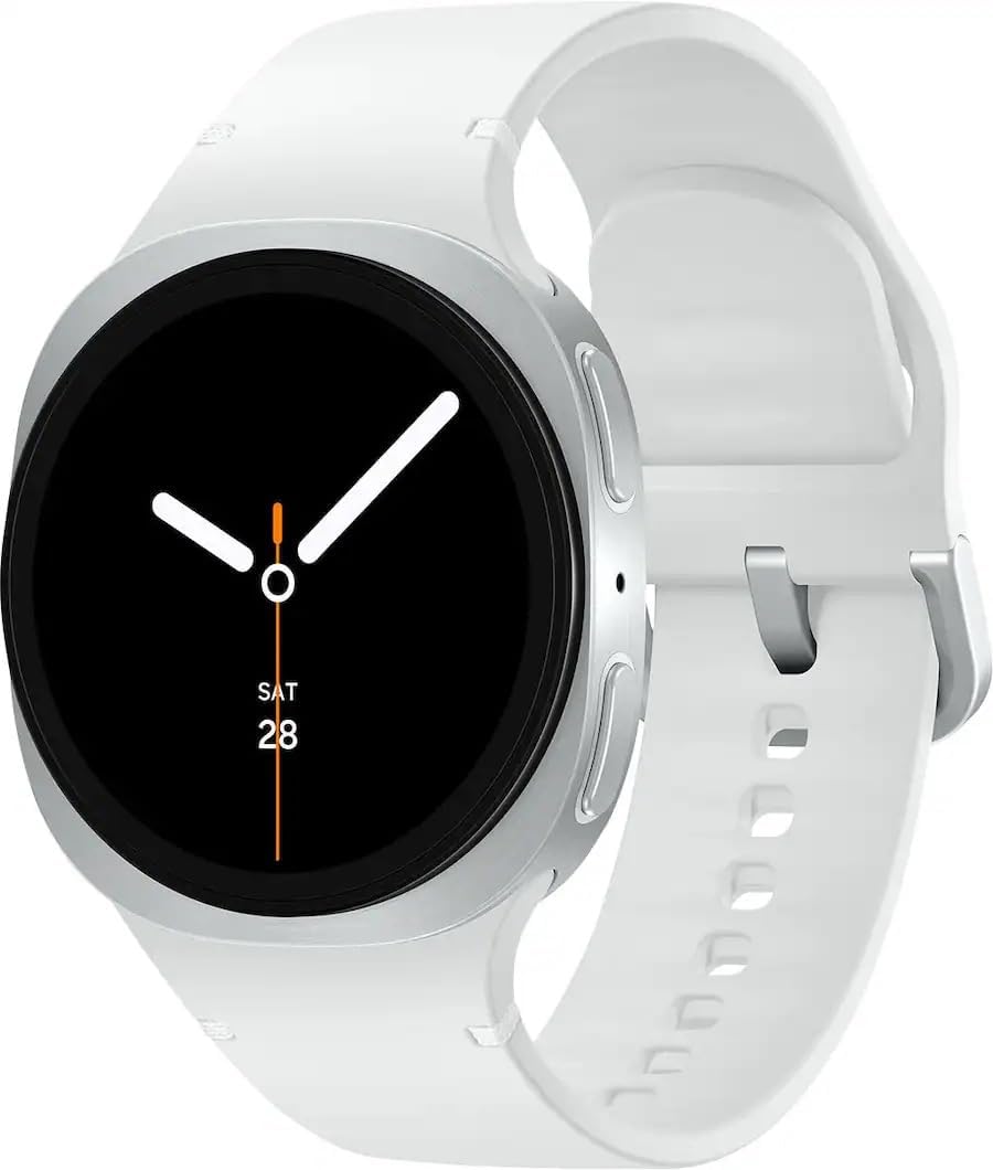 Samsung Galaxy Watch 8 (2025) 40mm LTE Smartwatch, Cushion Design, Fitness Tracker, Sleep Coaching, Running Coach, Energy Score, Heart Rate Tracking, Silver [US Version] (Renewed)