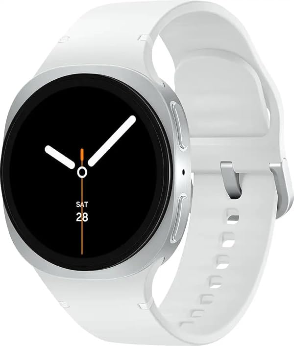 Samsung Galaxy Watch 8 (2025) 40mm Bluetooth Smartwatch, Cushion Design, Fitness Tracker, Sleep Coaching, Running Coach, Energy Score, Heart Rate Tracking, Silver [US Version] (Renewed)