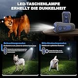 Holercoco Anti-Bell Gerät für Hunde, Ultraschall 3 Modi Hundetrainingsgerät bis 15 m Reichweite, Tragbarer Bellerstopper ohne Schock