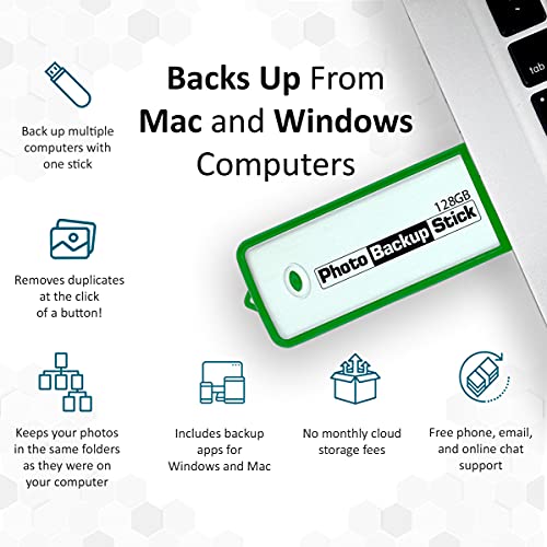 Foto-Backup-Stick für Computer – Bild- und Video-Backup-Tool USB 3.0 (128 GB) – Bild 4