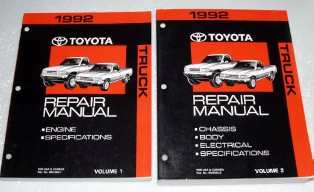 1992 Toyota Truck Repair Manuals (RN80, 85, 90, 101, 106, 110