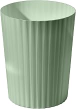 Small Platic 2 Gallon Trash Can - Compact Wastebin for Bathroom, Kitchen, Office, Home Use - Green