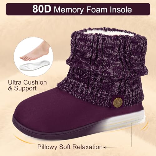 Image of FamilyFairy Women's Slipper Boots Winter Warm Gift Bootie Indoor Outdoor