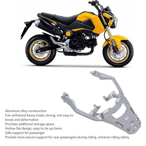 XTevu Luggage Rack, Rear Carrier Compatible with XADV750 NSS750, Motorcycle Tail Rack, Aluminum Cargo Support Frame, Rear Storage Rack