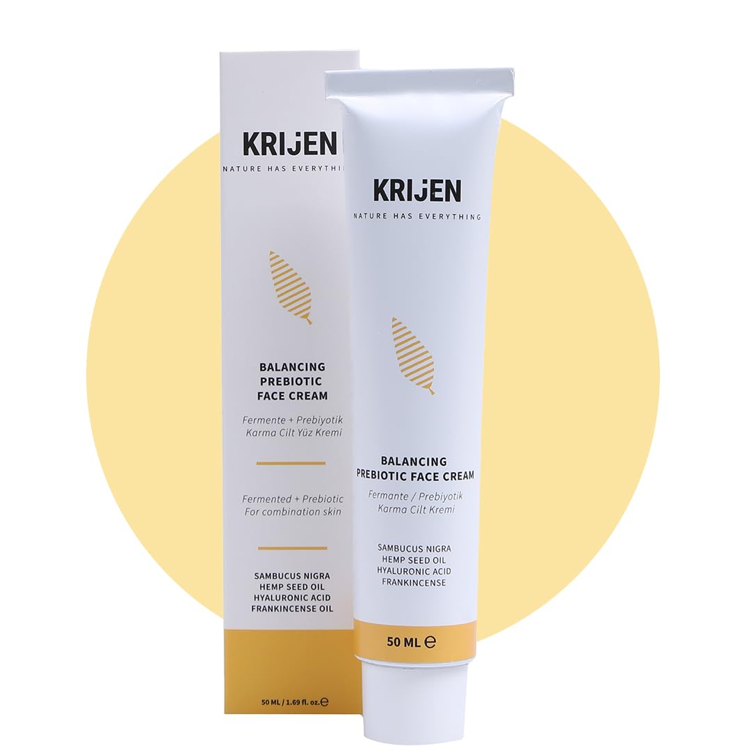 Krijen Nature Has Everything Kenevir Tohumu + Hyaluronik Asit | Fermente/Prebiyotik Karma Cilt Yüz Kremi 50 Gr