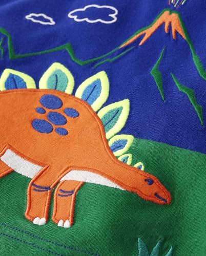 Image of Gymboree Boys and Toddler Embroidered Graphic Long Sleeve Layered T-Shirts
