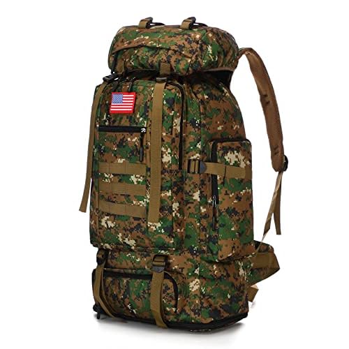 100L Hiking Camping Backpack Tactical Backpack for Men and Women Large Survival Hunting Waterproof Backpack Molle Rucksack Military Camping Backpacking Daypack”