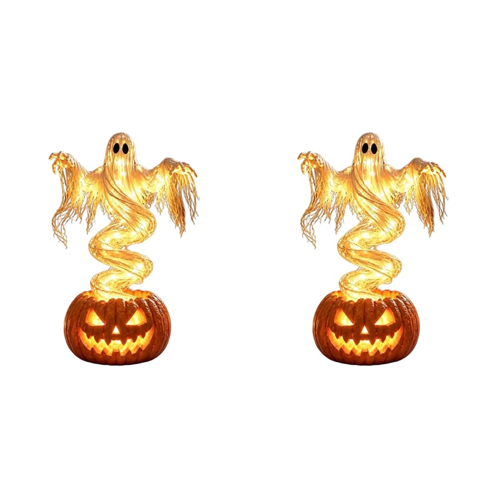 Ghostly Lights Halloween decorazione giardino rotante LED lampada | Ghostly Lights Halloween Si Posa Facilmente Nel Prato E Resiste Alle Intemperie Per Il Riutilizzo