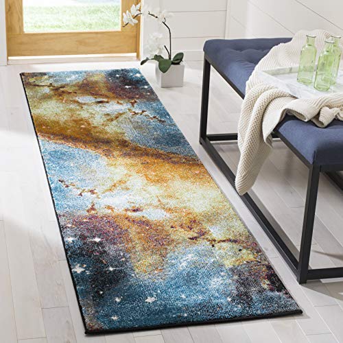 SAFAVIEH Galaxy Collection Runner Rug - 2'3" x 10', Orange