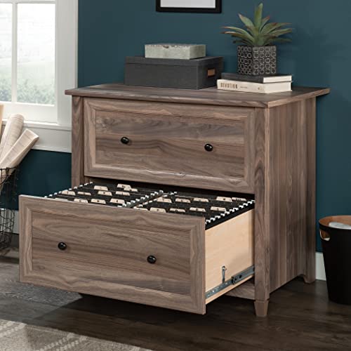 Sauder Edge Water Lateral File, L: 33.31" X W: 23.47" X H: 29.37", Washed Walnut Finish #TOP3