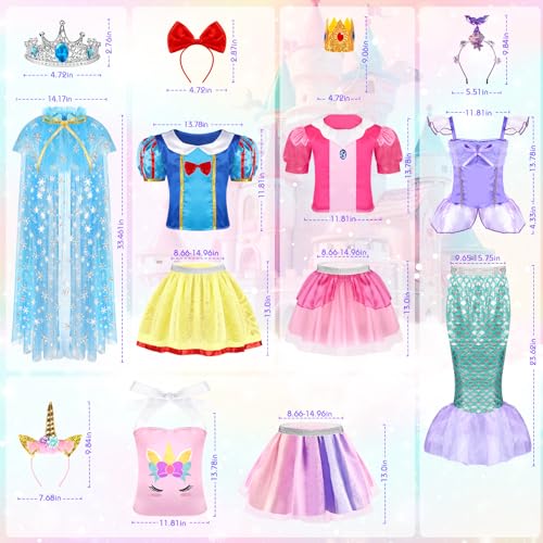 Disfraz Princesa Niñas 3-6 Años Set 5 Piezas miniatura 7