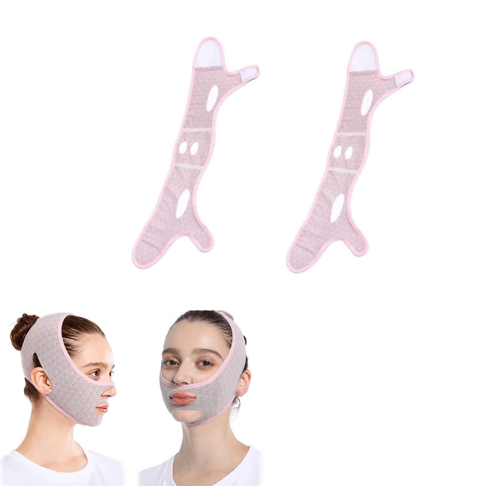 Ceinture de levage du visage premium et lot de 2 masques faciaux en V