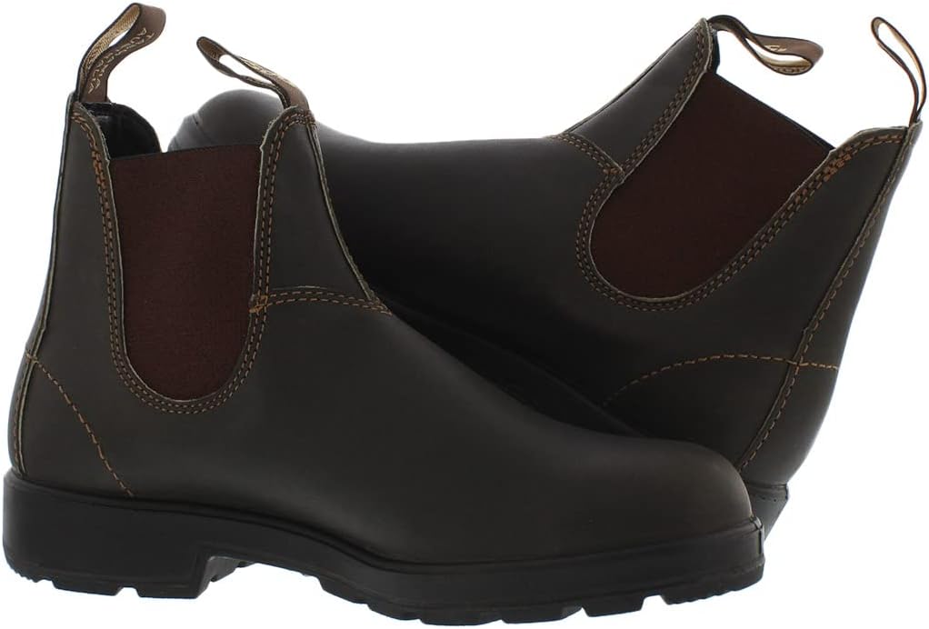 Blundstone 500 Elastic Sided Boot Unisex Shoes Size 5, Color: Brown - Image 3