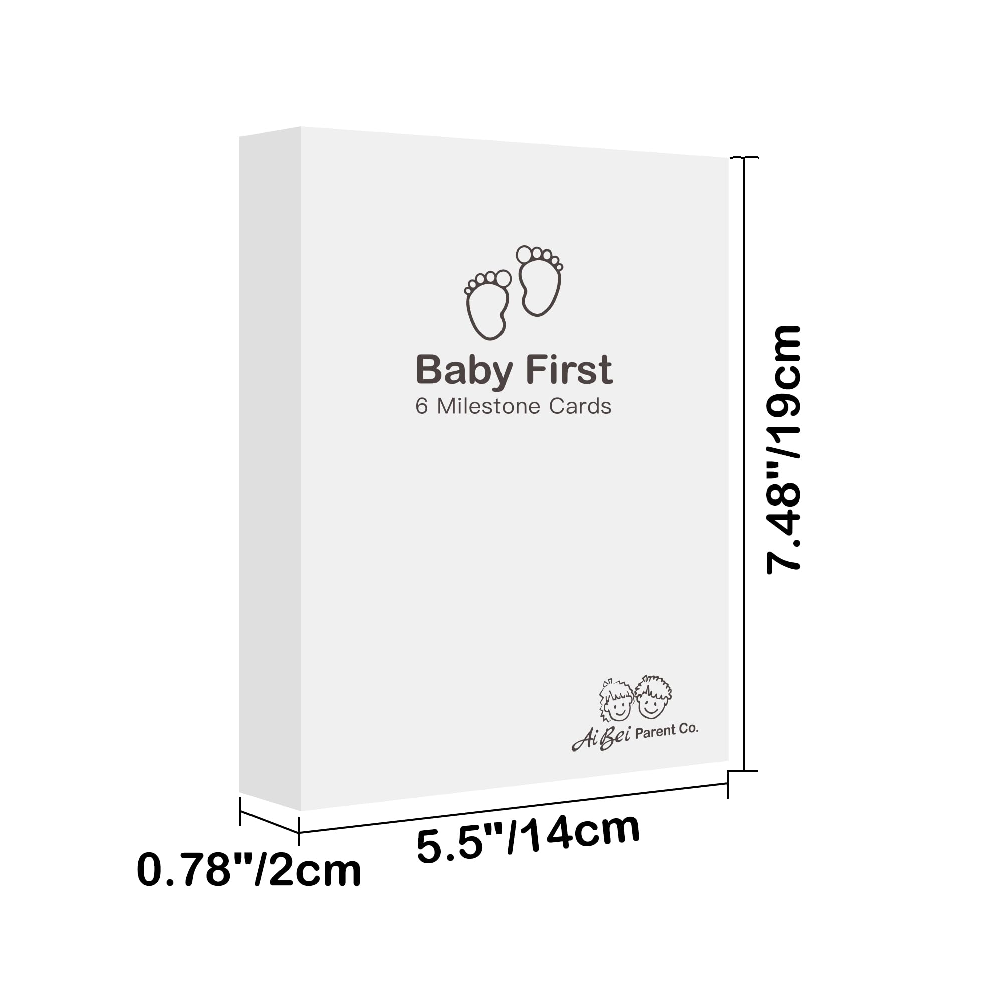 Sproutlets Premium Inkless Monthly Milestone Cards Kit with Baby Hand & Footprint Keepsake Set | 7 Elegant Milestone Activity Cards & 7 Inkless Towelettes | Non-Toxic & Mess-Free - Black 4